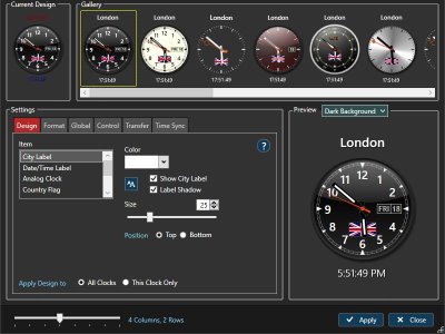 World Clock Settings