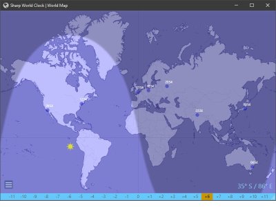 World Clock World Map